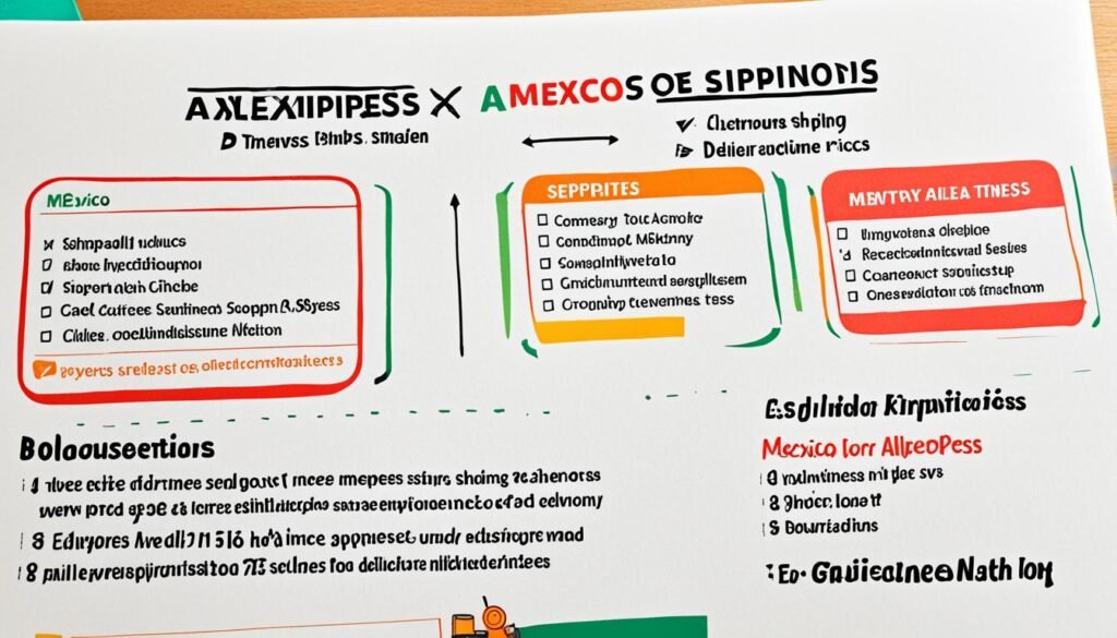 Tipos de envío de AliExpress a México