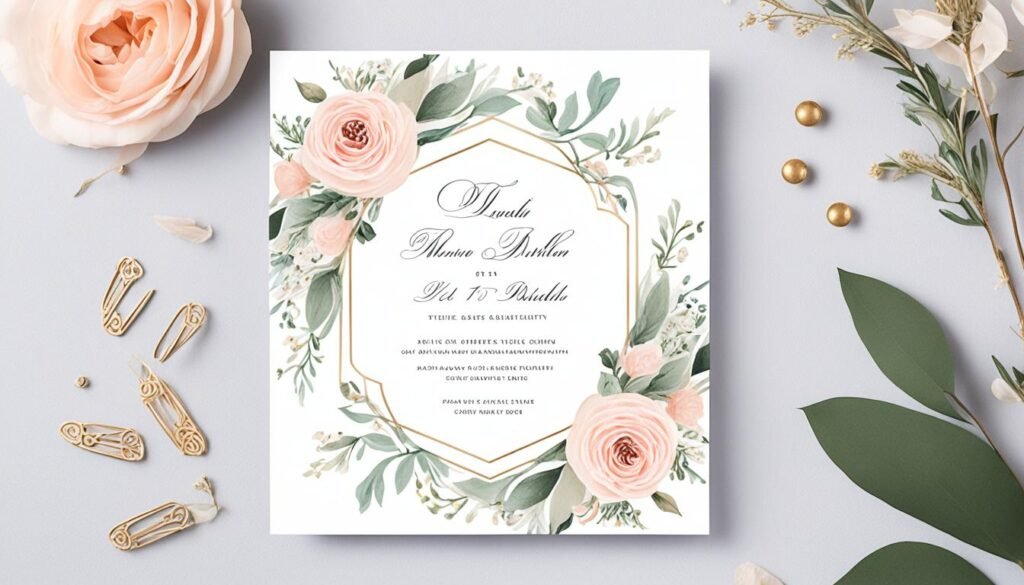 Diseño perfecto de invitaciones de boda