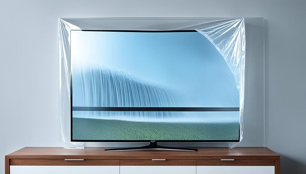 Proteger pantalla de TV con funda