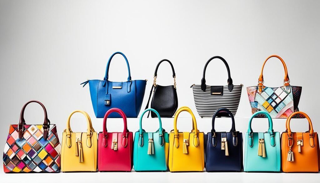 variedad de bolsos